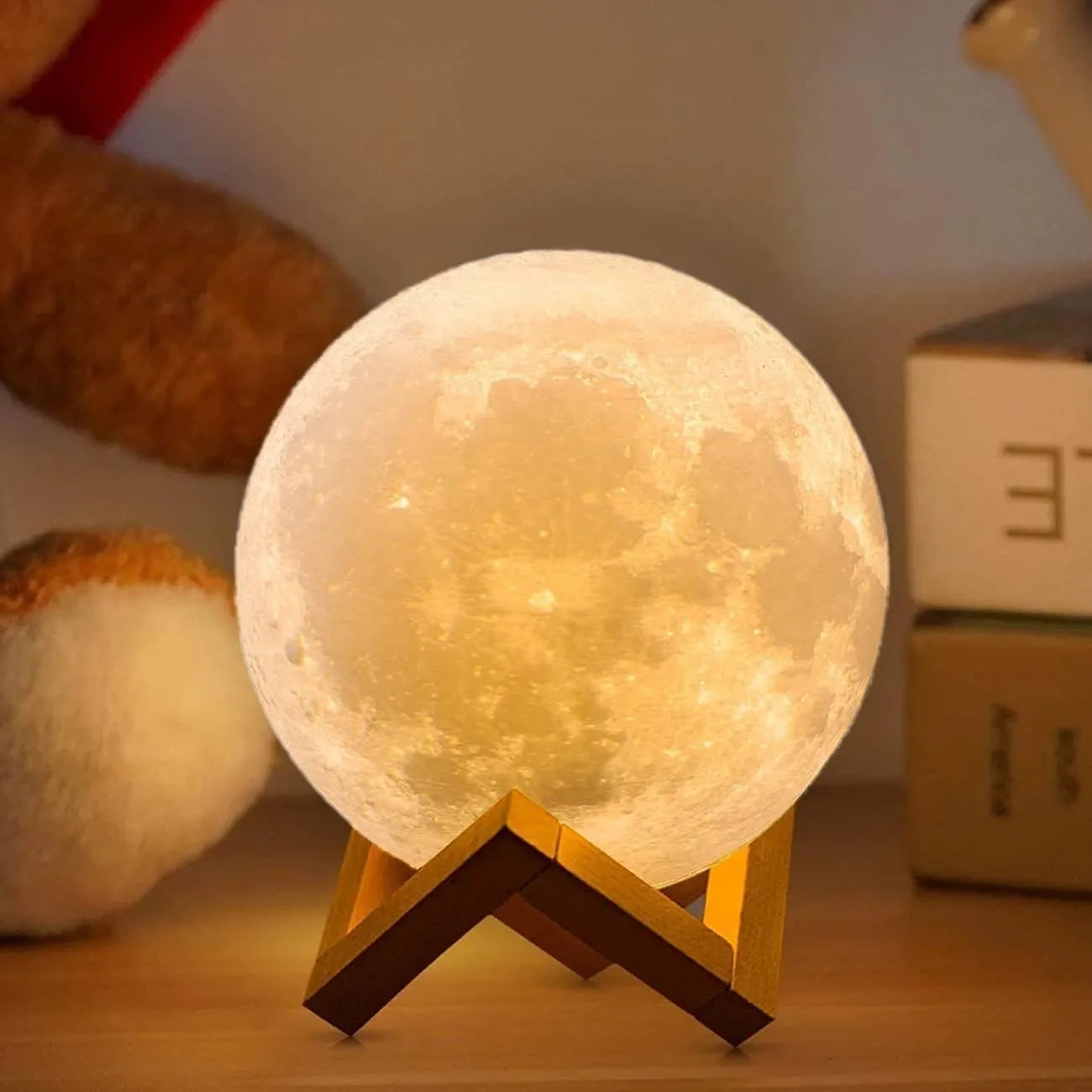 Moonlight™ Rechargeable LED Moon Lamp with Touch Control