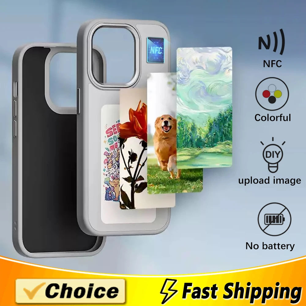 EloE-Ink™ NFC-Enabled E Ink Screen Smartphone Case for iPhone